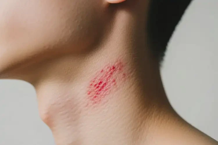 青年人脖子上偶尔长湿疹不管它会自己痊愈吗(图4)