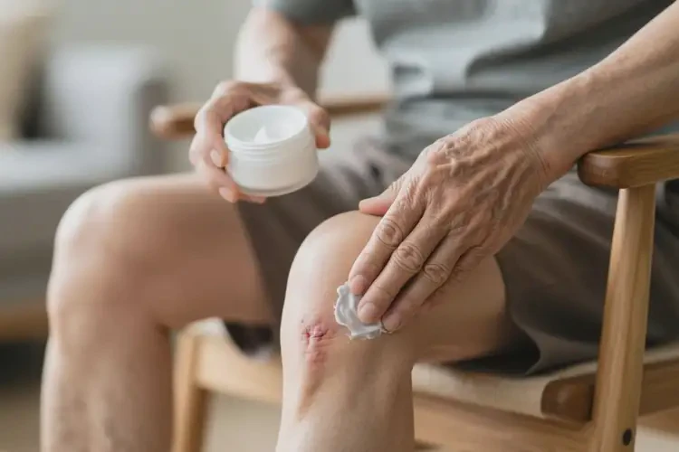 老年人大腿上經(jīng)常起濕疹不管它會自己好嗎(圖1)