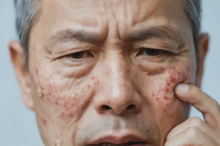 男性臉上出現(xiàn)濕疹能靠自己自愈嗎(圖4)