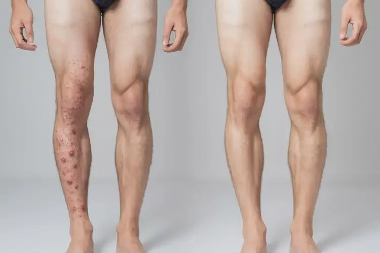 青年人小腿上偶爾長濕疹能徹底自愈嗎(圖2)