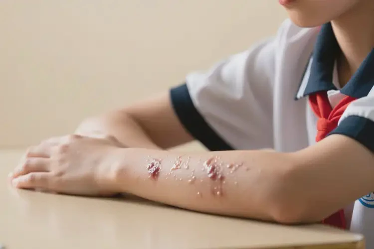 中學(xué)生手臂經(jīng)常長濕疹不管它會自己好嗎(圖3)