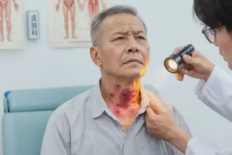 老年人脖子起濕疹不管它會自己痊愈嗎(圖4)
