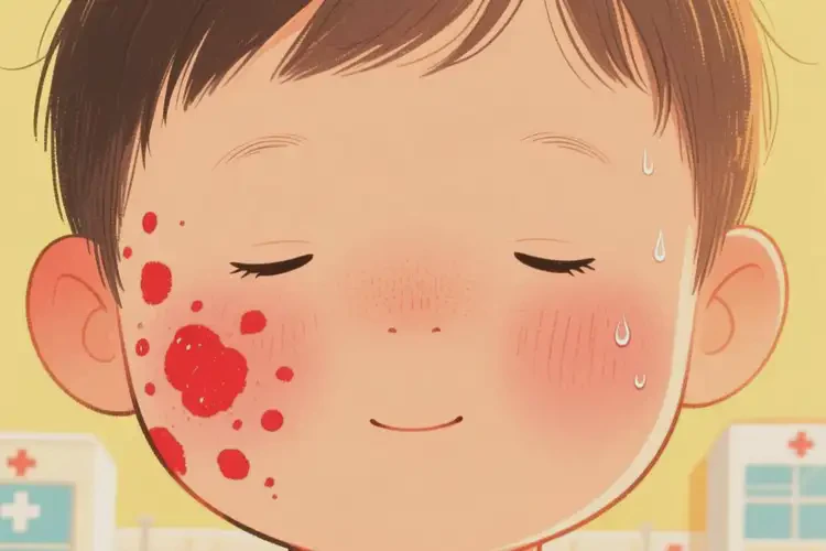 小孩面部起濕疹能靠自己自愈嗎(圖1)