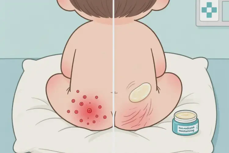 孩子屁股上偶爾長(zhǎng)濕疹能夠徹底治愈嗎(圖1)