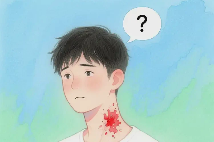 男生脖子有濕疹不管它會自己好嗎(圖4)