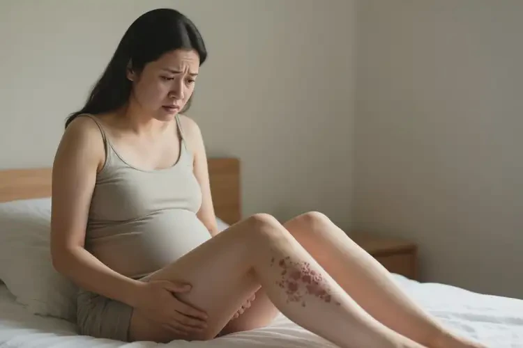 產(chǎn)婦大腿上起濕疹不管它會(huì)自己好嗎(圖3)