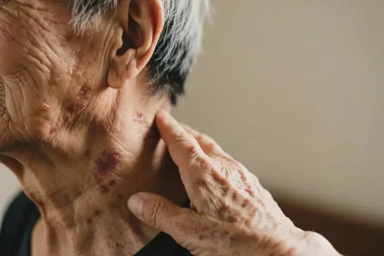 老年人脖子經(jīng)常長濕疹不管它會自己好嗎(圖3)