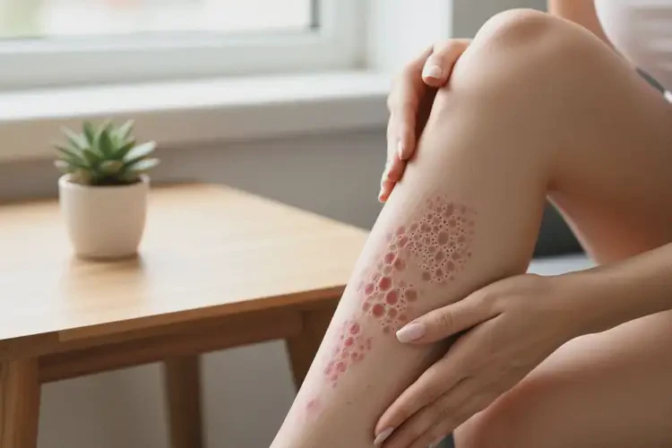 女性小腿上經(jīng)常長濕疹能靠自己自愈嗎(圖3)