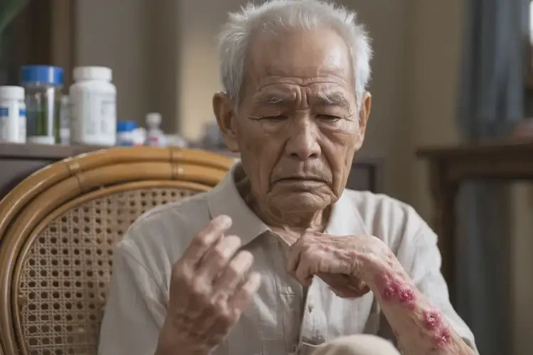 高龄老人身上起湿疹不管它会自己自愈吗(图4)