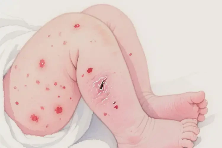 新生兒大腿上容易長濕疹能徹底自愈嗎(圖2)