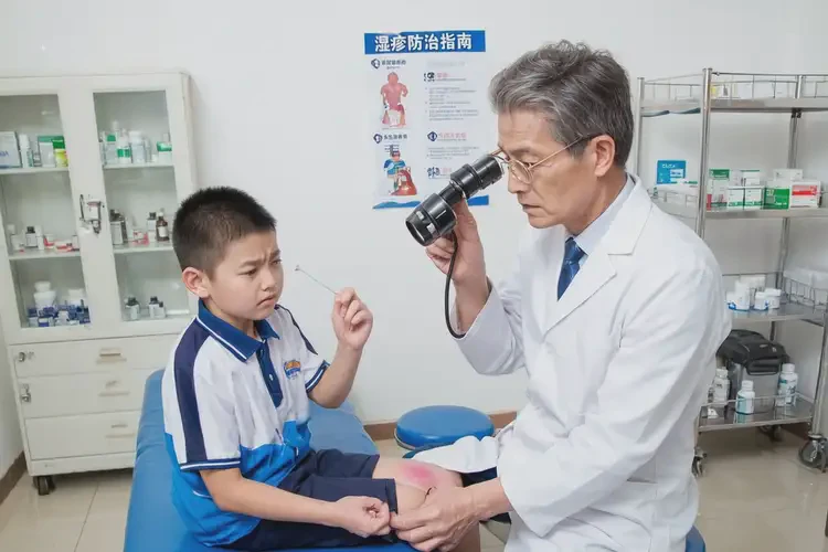 中學生肚子長濕疹不管它會自己好嗎(圖1)