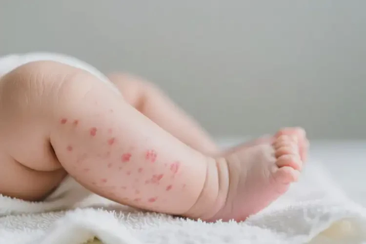 嬰兒小腿出現(xiàn)濕疹可以徹底自愈嗎(圖2)