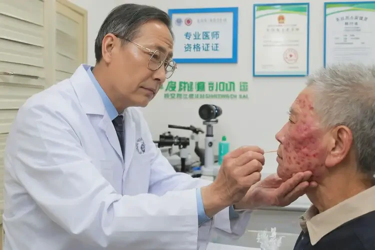 老年人臉上容易起濕疹不管它會(huì)自己好嗎(圖2)