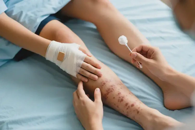 大學(xué)生四肢偶爾起濕疹能夠徹底治愈嗎(圖2)