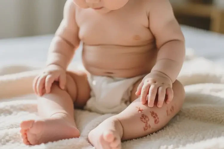 小兒大腿長濕疹不管它會自己自愈嗎(圖3)