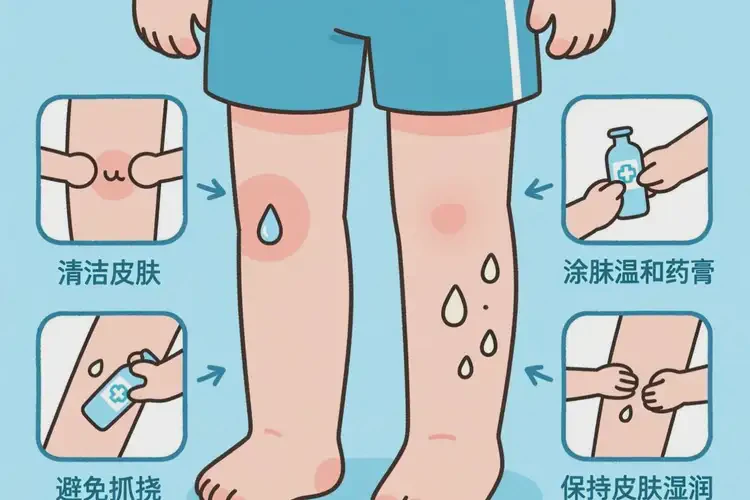 少兒小腿上有濕疹能夠徹底治愈嗎(圖1)