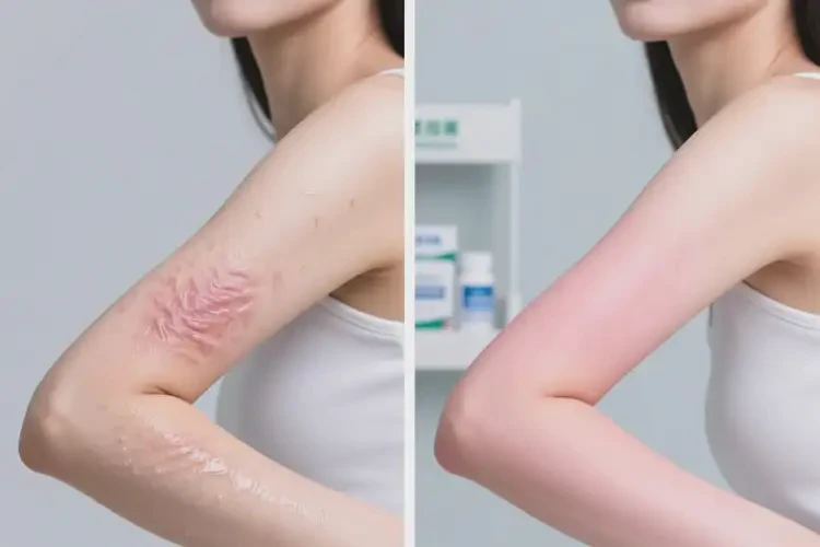 女人手臂起濕疹不管它會自己自愈嗎(圖1)