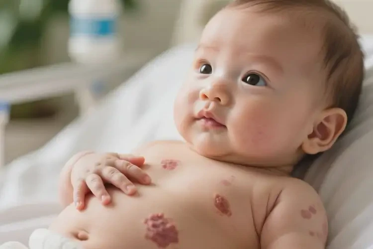 嬰兒肚子有濕疹不管它會自己痊愈嗎(圖1)