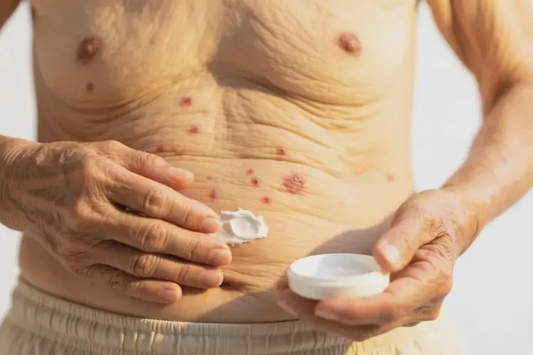 老年人肚子長(zhǎng)濕疹能夠徹底治愈嗎(圖3)