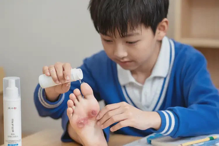 小學生腳上出濕疹能夠徹底治愈嗎(圖2)