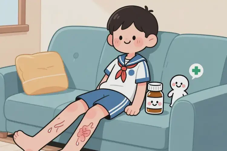 中學(xué)生小腿經(jīng)常起濕疹能不能徹底自愈(圖1)