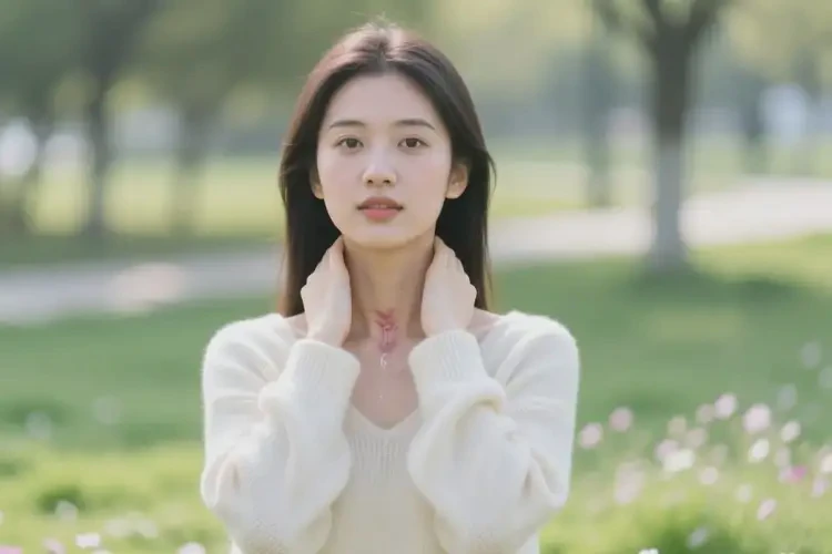 女生脖子偶尔长湿疹不管它会自己自愈吗(图3)