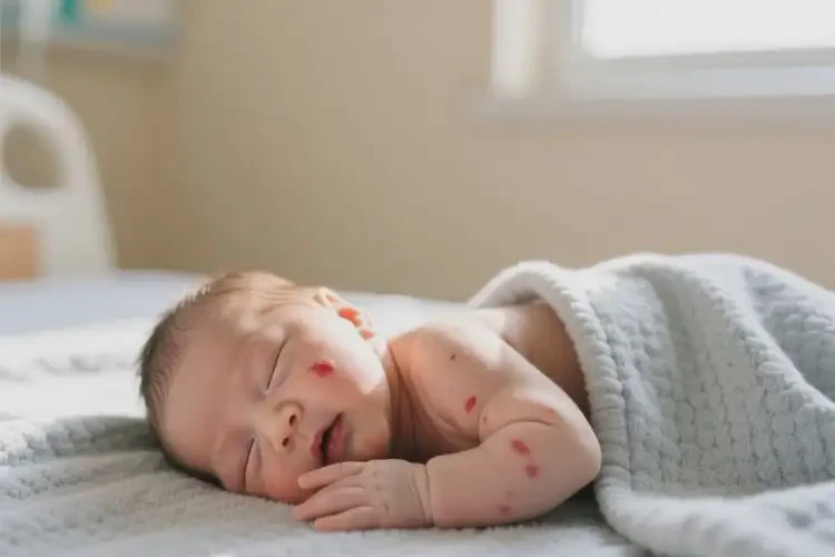 新生儿身上经常起湿疹可以彻底自愈吗(图2)