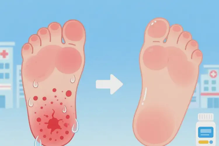 少儿脚上容易长湿疹能靠自己自愈吗(图4)