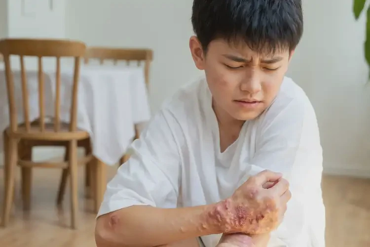 青少年四肢出现湿疹可不可以彻底自愈(图2)