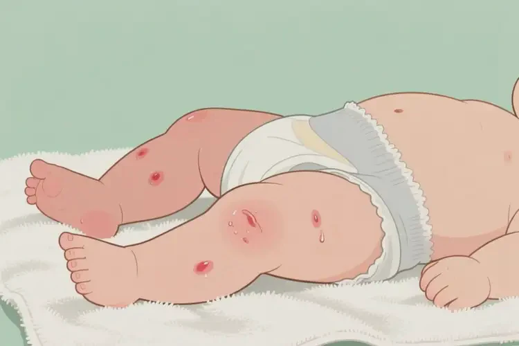 婴儿大腿经常起湿疹能彻底自愈吗(图1)
