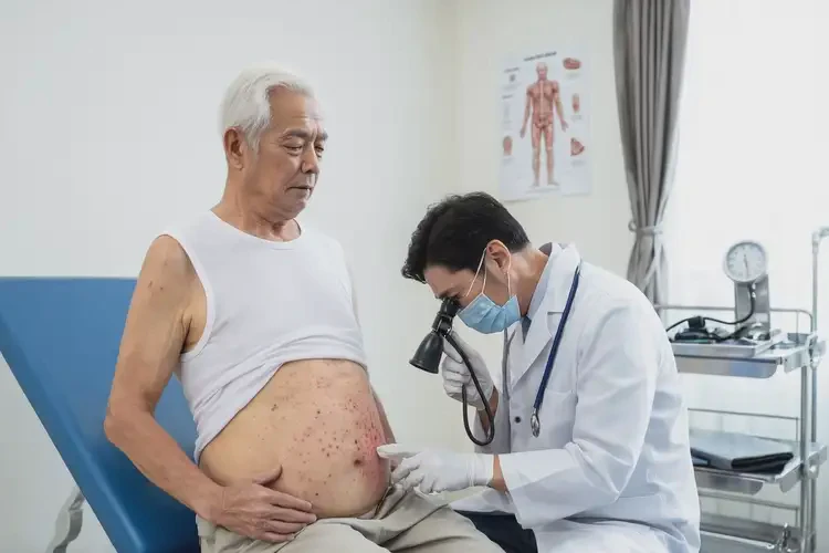 老人肚子偶爾長(zhǎng)濕疹可不可以徹底自愈(圖1)