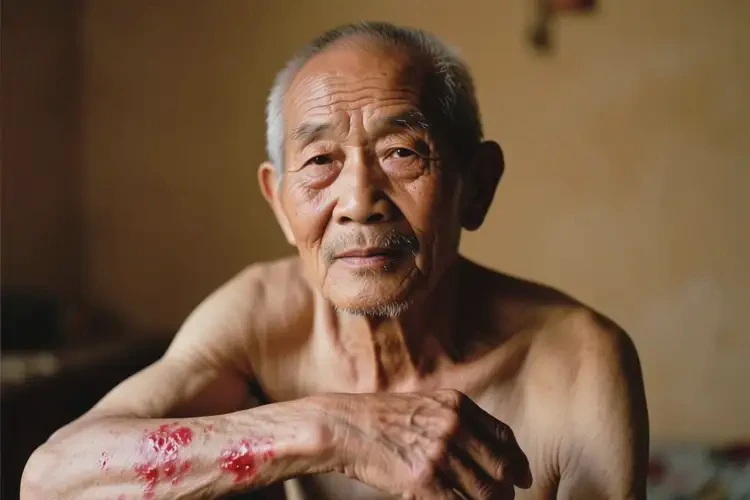 老人手臂長濕疹不管它會自己自愈嗎(圖4)