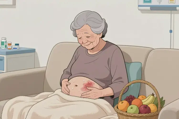 老年人肚子上經(jīng)常起濕疹能靠自己自愈嗎(圖1)