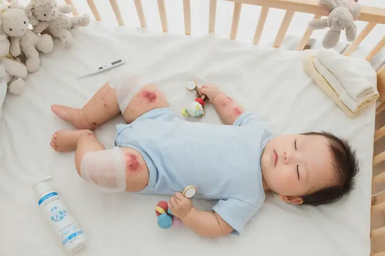 嬰兒大腿起濕疹能靠自己自愈嗎(圖1)