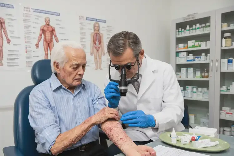 高龄老人手臂上经常长湿疹不管它会自己好吗(图2)