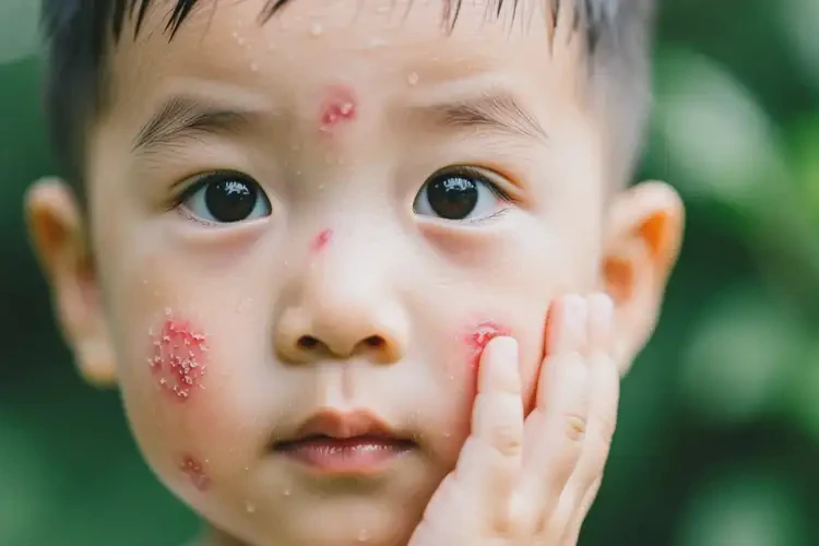 少兒臉上偶爾起濕疹不管它會自己自愈嗎(圖3)