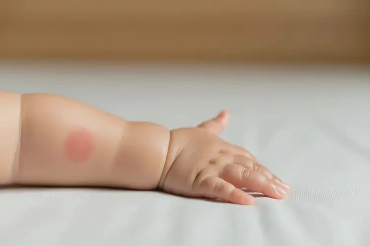 嬰兒手臂上長(zhǎng)濕疹不管它會(huì)自己痊愈嗎(圖1)