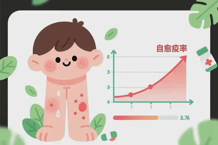 小兒大腿上起濕疹可以徹底自愈嗎(圖3)