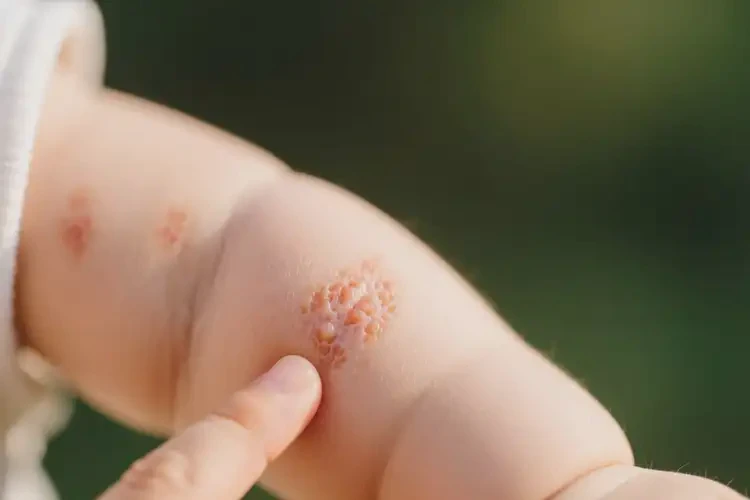 嬰兒手臂有濕疹不管它會(huì)自己自愈嗎(圖3)