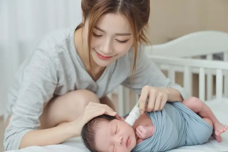 新生兒臉上容易長濕疹能夠徹底治愈嗎(圖3)