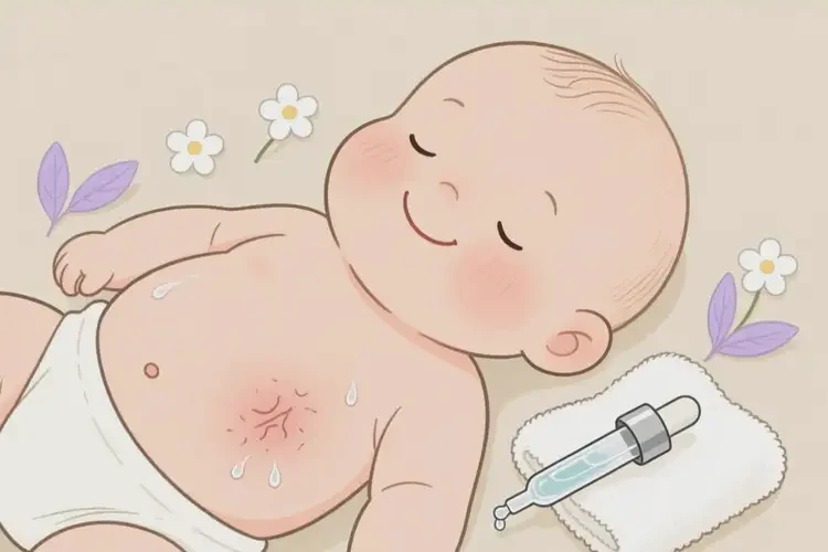 寶寶肚子上經(jīng)常長濕疹不管它會自己好嗎(圖3)