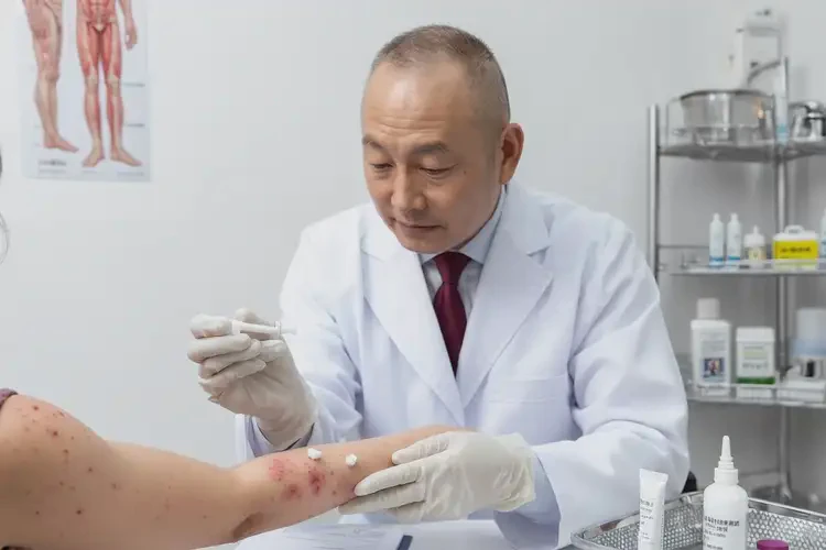 男生四肢有濕疹能夠徹底治愈嗎(圖3)