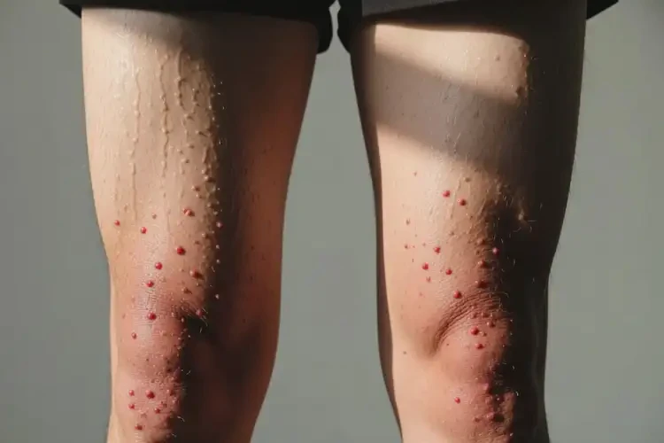 男性大腿長(zhǎng)濕疹不管它會(huì)自己痊愈嗎(圖2)