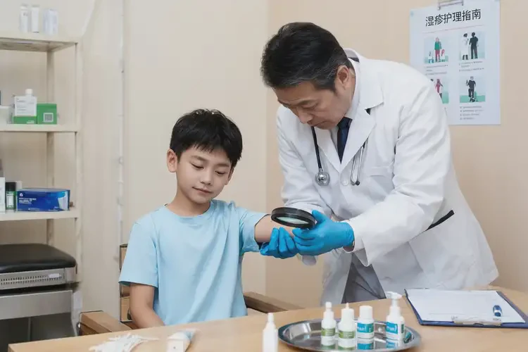 孩子手臂上有濕疹可以徹底自愈嗎(圖1)