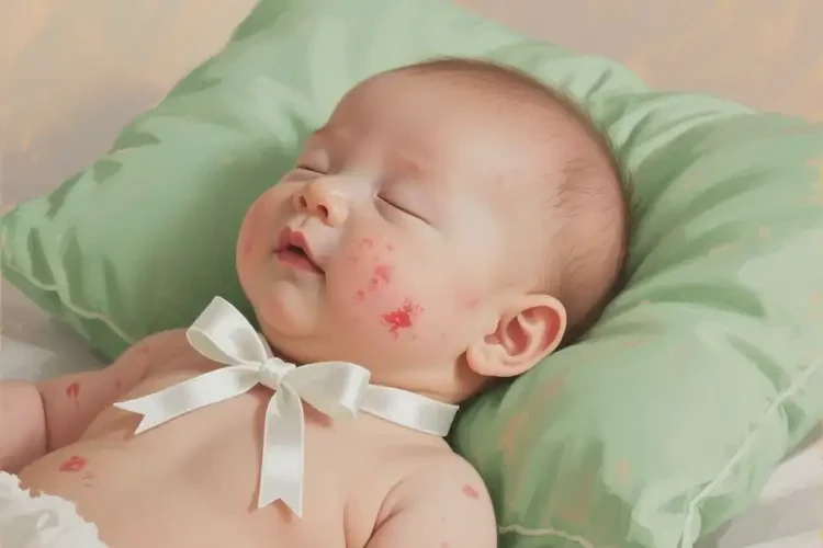 寶寶脖子上偶爾起濕疹不管它會自己自愈嗎(圖1)