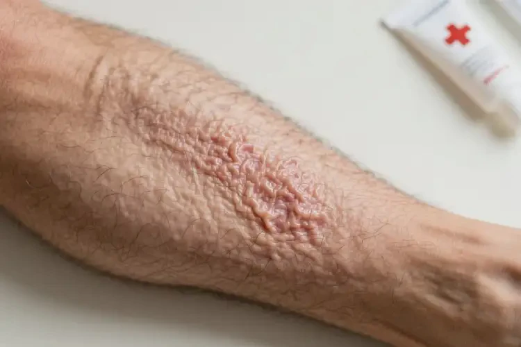 男人小腿上出現(xiàn)濕疹可以徹底自愈嗎(圖2)