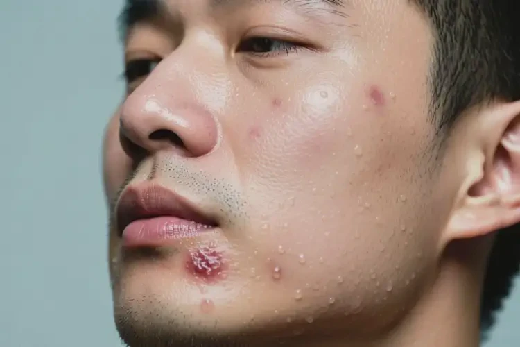 男人臉上出濕疹可不可以徹底自愈(圖1)