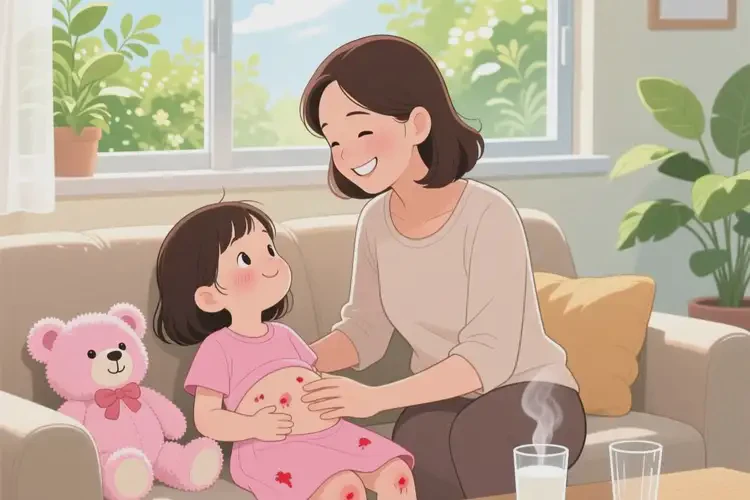 幼兒肚子偶爾起濕疹可以徹底自愈嗎(圖1)