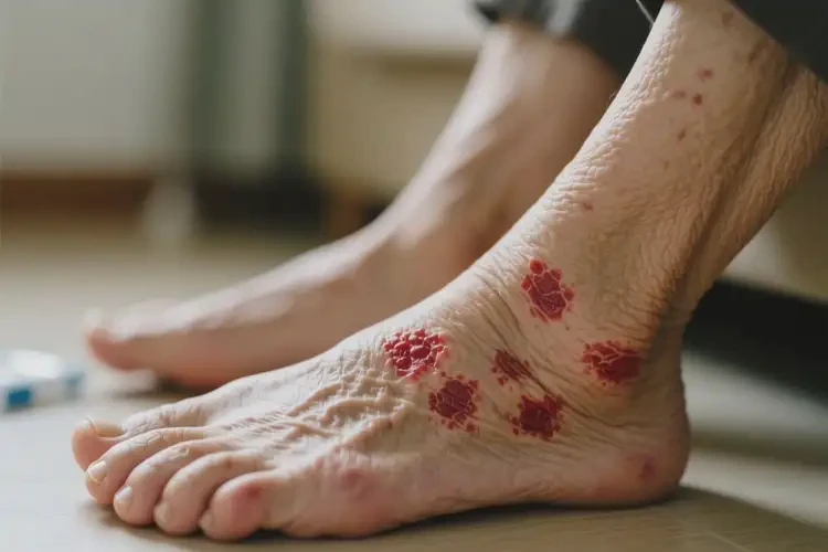 老人腳上起濕疹不管它會(huì)自己痊愈嗎(圖4)