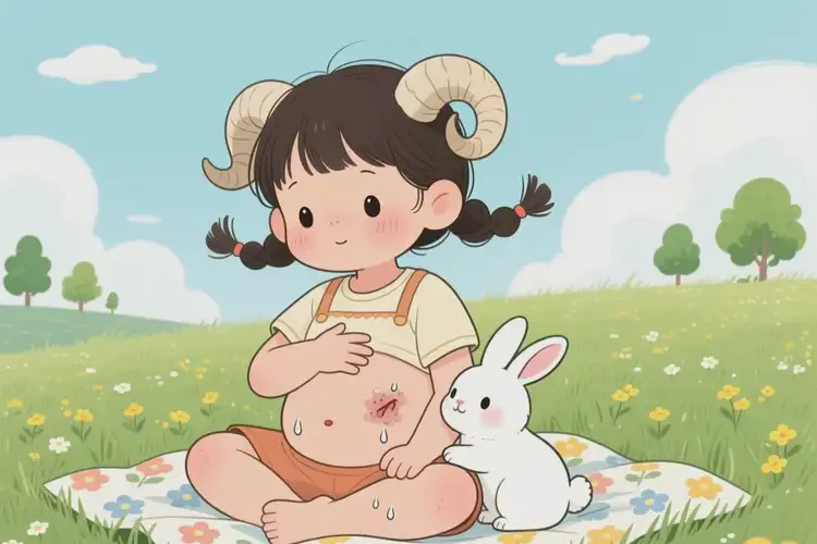 幼兒肚子偶爾起濕疹可以徹底自愈嗎(圖3)